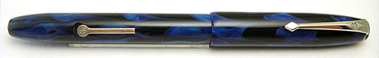Conway&Stewart No.16 Black&Blue Flame