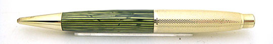 No Brand Gold Filled/Sea Green Stripe Pencil