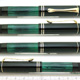Pelikan 100 Black/Jade Green MBL K nib | ペリカン